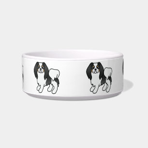 Tricolor Japanische Kinin Niedliche Cartoon Hunde Napf