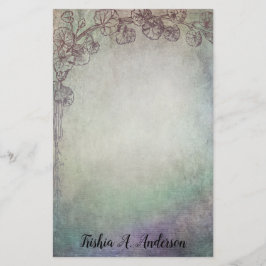 Tricolor mit grünen Reben Briefpapier