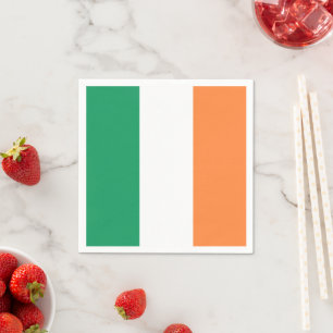 Tricolor patriotic Saint Patrick's Day Serviette