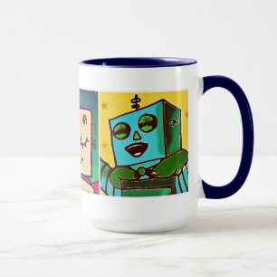 Tricolor Roboter-Tasse Tasse