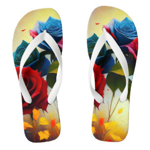 Tricolor-Rose, Flip Flops