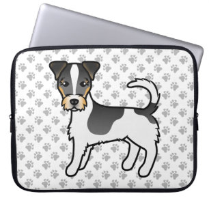 Tricolor Rough Coat Jack Russell Terrier Dog Laptopschutzhülle