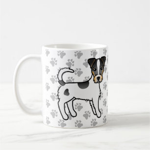 Tricolor Rough Coat Parson Russell Terrier Dogs Kaffeetasse