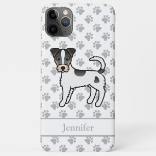 Tricolor Rough Coat Parson Russell Terrier & Name Case-Mate iPhone Hülle