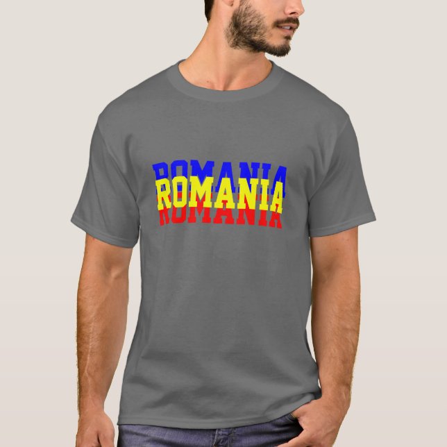 Tricolor Rumänien-T - Shirt (Vorderseite)