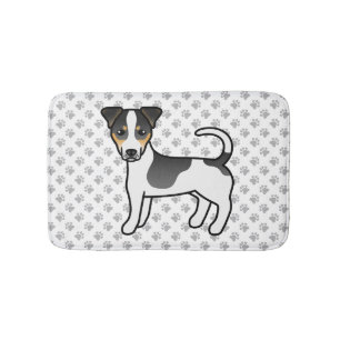 Tricolor Smooth Coat Jack Russell Terrier Dog Badematte