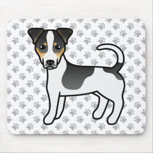Tricolor Smooth Coat Jack Russell Terrier Dog Mousepad