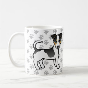 Tricolor Smooth Coat Jack Russell Terrier Hund Kaffeetasse