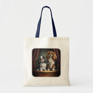 Tricolor und Blenheim Cavalier King Charles Tragetasche