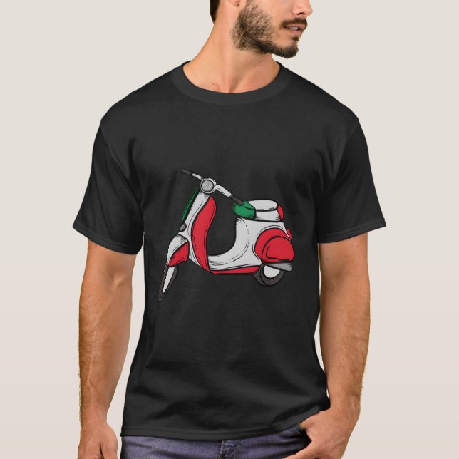 Tricolore Vespa T-Shirt (Vorderseite)