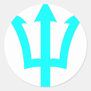 Trident-Aufkleber Runder Aufkleber