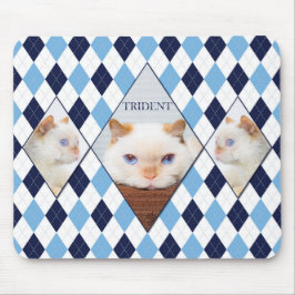 Trident die Katzen-Rauten-Mausunterlage Mousepad