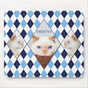 Trident die Katzen-Rauten-Mausunterlage Mousepad