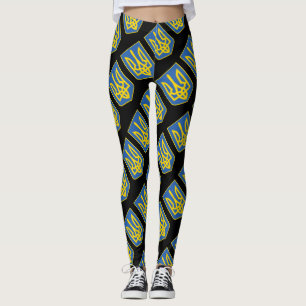 Trident Flag Ukraine Leggings