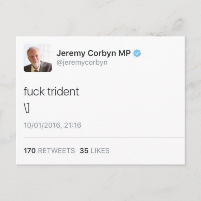 Trident Postkarte (Vorderseite)