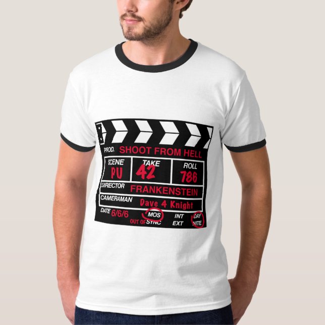 Trieb vom Höllen-Kamera-Schiefer-T - Shirt (Vorderseite)