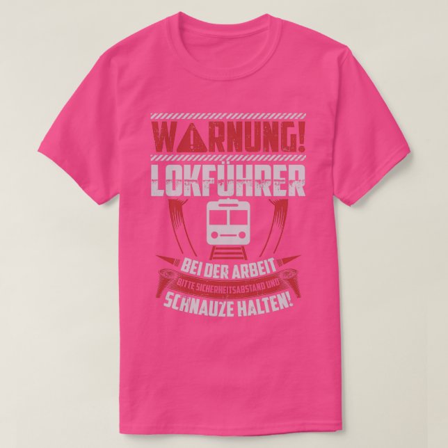 Triebfahrzeugführer T-Shirt (Design vorne)