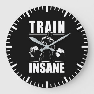 Triebwerkinsan - Motivierend Fahrwerk, Fitness für Große Wanduhr