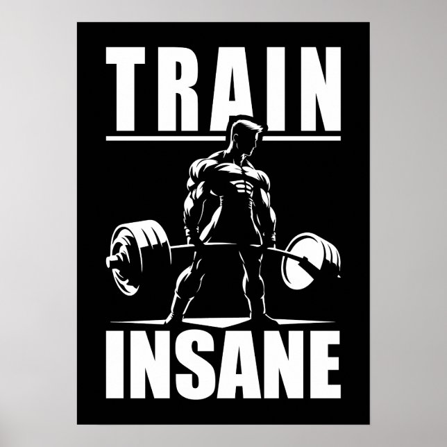 Triebwerkinsan - Motivierend Fahrwerk, Fitness für Poster (Vorne)