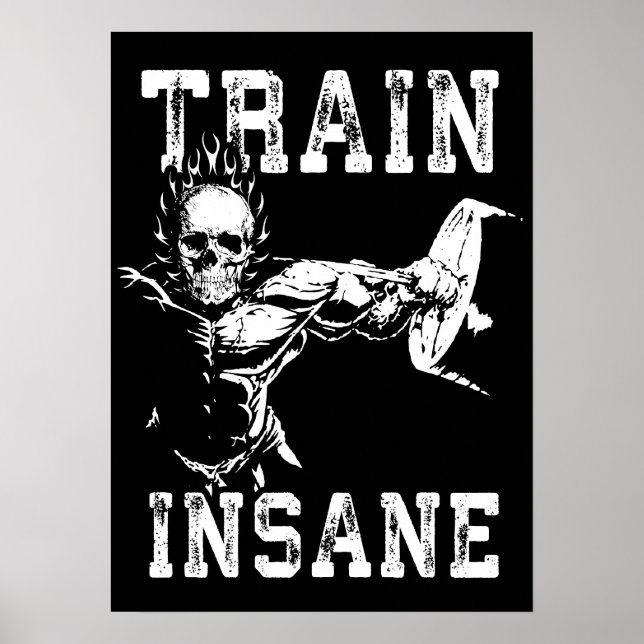 Triebwerkinsane - Gym Workout Motivierend Poster (Vorne)