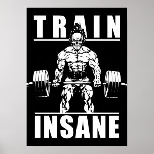Triebwerkinsane - Gym Workout Motivierend Poster