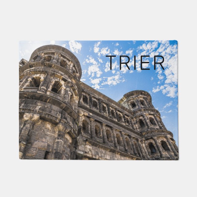 Trier Porta Nigra Rheinland Pfalz Deutschland Fußmatte (Vorderseite)