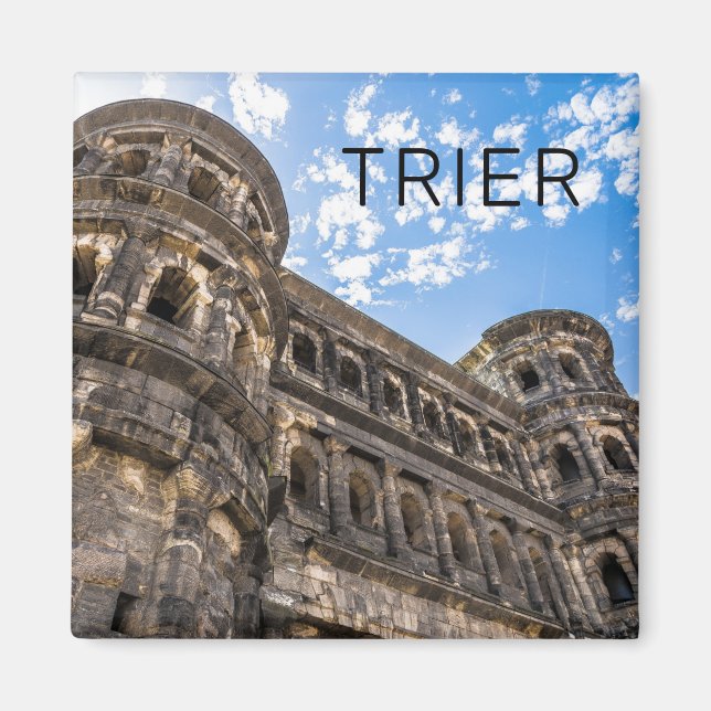 Trier Porta Nigra Rheinland Pfalz Deutschland Magnet (Vorne)