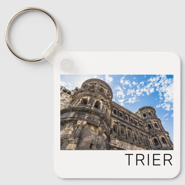 Trier Porta Nigra Rheinland Pfalz Deutschland Schlüsselanhänger (Vorderseite)