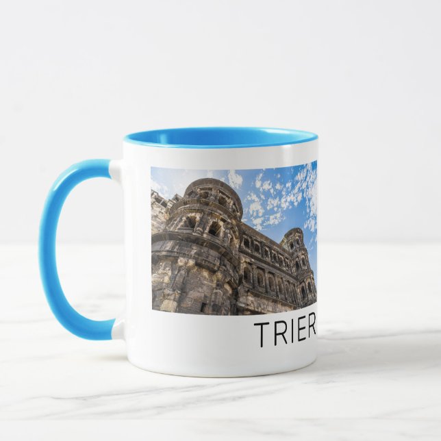 Trier Porta Nigra Rheinland Pfalz Deutschland Tasse (Links)