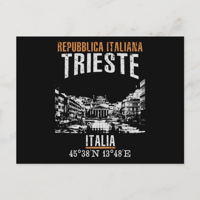 Triest Postkarte (Vorderseite)