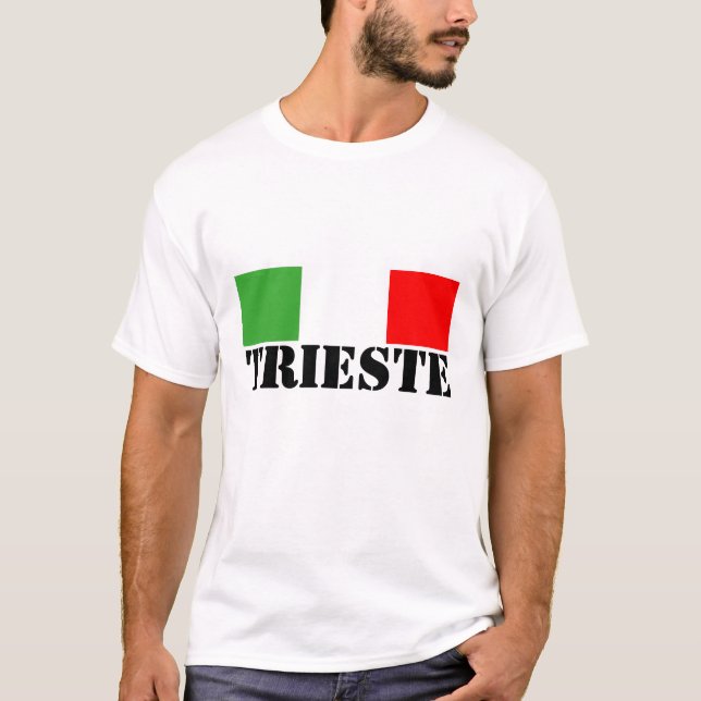 Triest-T - Shirt es Flagge petto (Vorderseite)