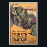 Trieste Abbazia Italien Vintage Poster 1911<br><div class="desc">Vintage Reiseplakat aus Italien. Service d'Automobile. Trieste Abbazia. Veröffentlicht 1911. Bitte beachten Sie, dass unsere Plakate hochwertige Reproduktionen sind, die auf beruflichen, hochauflösenden Scans des Originals basieren. Bei unserem manuellen Retuschierprozess werden keine Filter verwendet, die Originaldetails oder Texturen entfernen, die Sie in den Originaldrucken gewollt haben. Alle Details bleiben erhalten....</div>