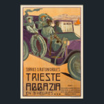Trieste Abbazia Italien Vintage Poster 1911<br><div class="desc">Vintage Reiseplakat aus Italien. Service d'Automobile. Trieste Abbazia. Veröffentlicht 1911. Bitte beachten Sie, dass unsere Plakate hochwertige Reproduktionen sind, die auf beruflichen, hochauflösenden Scans des Originals basieren. Bei unserem manuellen Retuschierprozess werden keine Filter verwendet, die Originaldetails oder Texturen entfernen, die Sie in den Originaldrucken gewollt haben. Alle Details bleiben erhalten....</div>