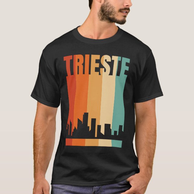 Trieste Skyline T-Shirt (Vorderseite)