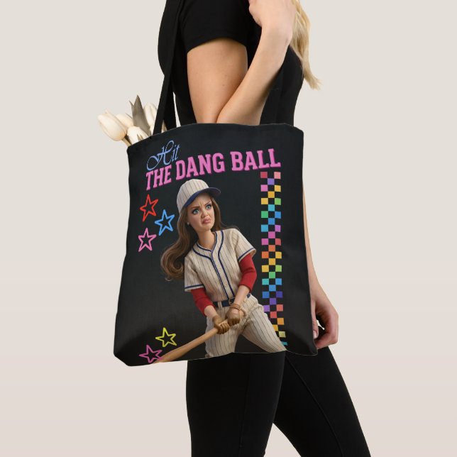 Triff Den Verfluchten Ball Lustige Baseball-Mutter (Von Nahem)