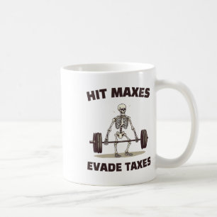 Triff Maxes entziehen sich lustigen Gym Bodybuildi Kaffeetasse