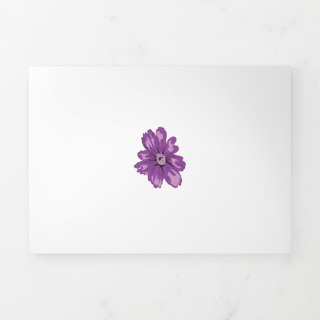 Trifold Letter Fold Card Dreifach Gefaltete Karte (Cover)