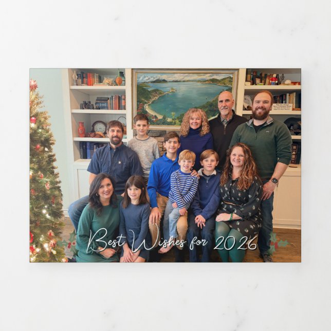 Trifold Letter Fold Invitation Dreifach Gefaltete Einladung (Cover)