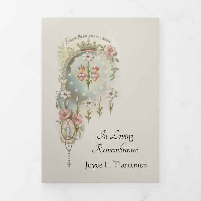 TRIFOLD V(RGIN MARY CARD) DREIFACH GEFALTETE KARTE (Cover)