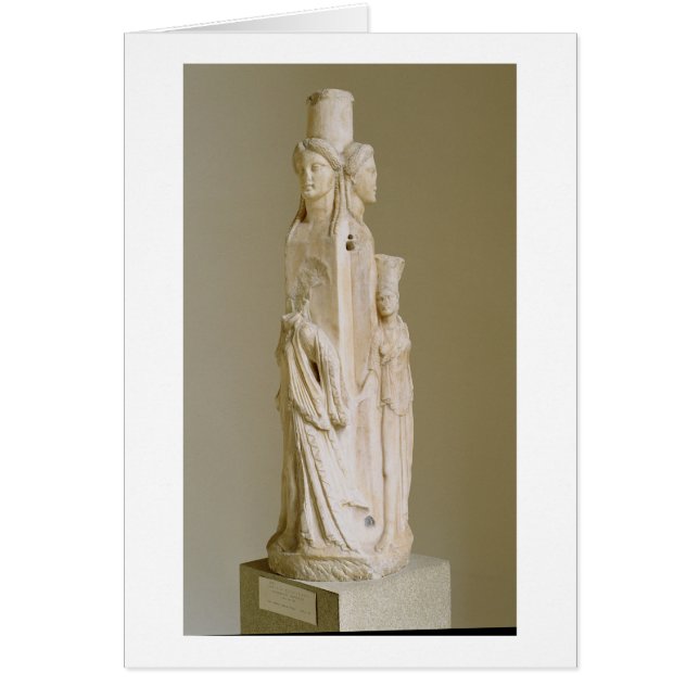 Triform Herm von Hecate, Marmorskulptur, (Vorne)