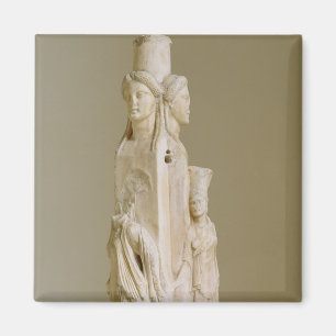 Triform Herm von Hecate, Marmorskulptur, Magnet