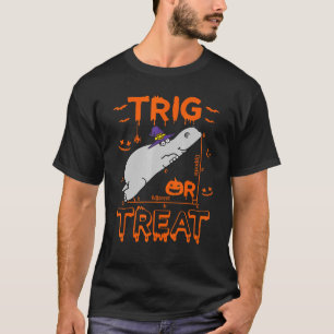 Trig oder Leckerei Hippopotamus Math Lehrer Kostüm T-Shirt