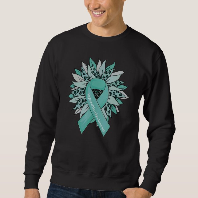 Trigeminal Neuralgia Awareness Shirts Teal Sunflow (Vorderseite)