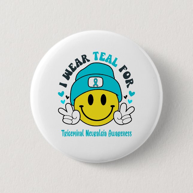 Trigeminal Neuralgie Sensibilisierungskampagne Button (Vorderseite)