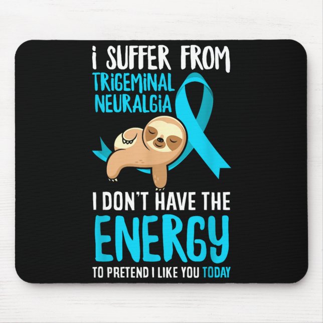 Trigeminusneuralgie-Bewusstseinsbekleidung &amp; T Mousepad (Vorne)