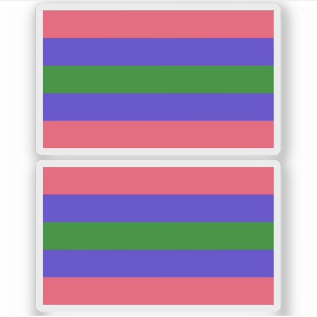 Trigender Pride Aufkleber (Vorderseite)