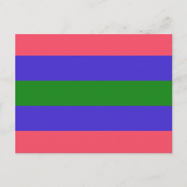 Trigender Pride Flag Postkarte (Vorderseite)