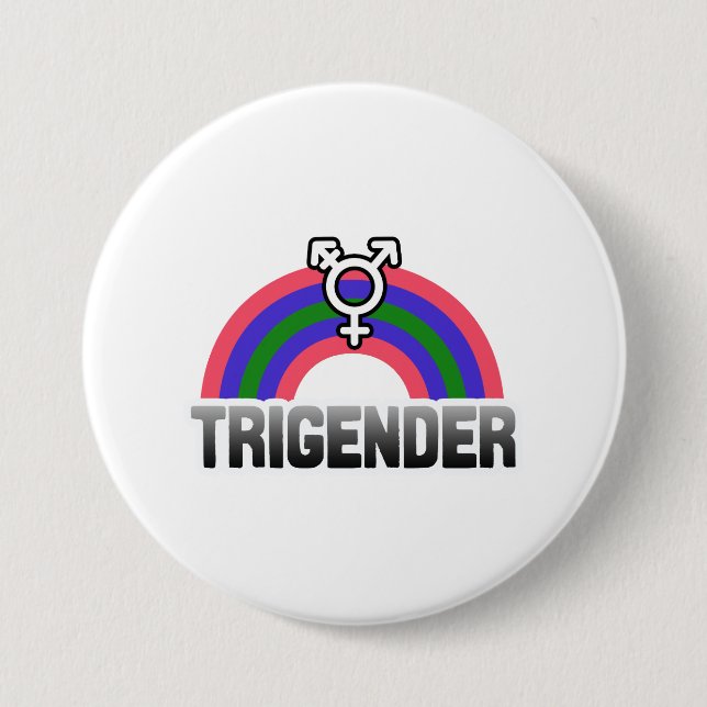 Trigender Stolz Button (Vorderseite)