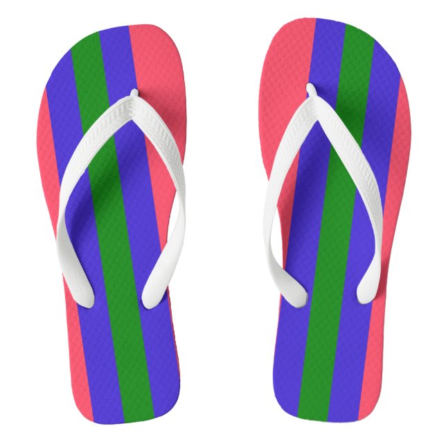 Trigender Stolz Flip Flops (Fußbett)