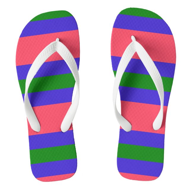 Trigender Stolz Flip Flops (Fußbett)